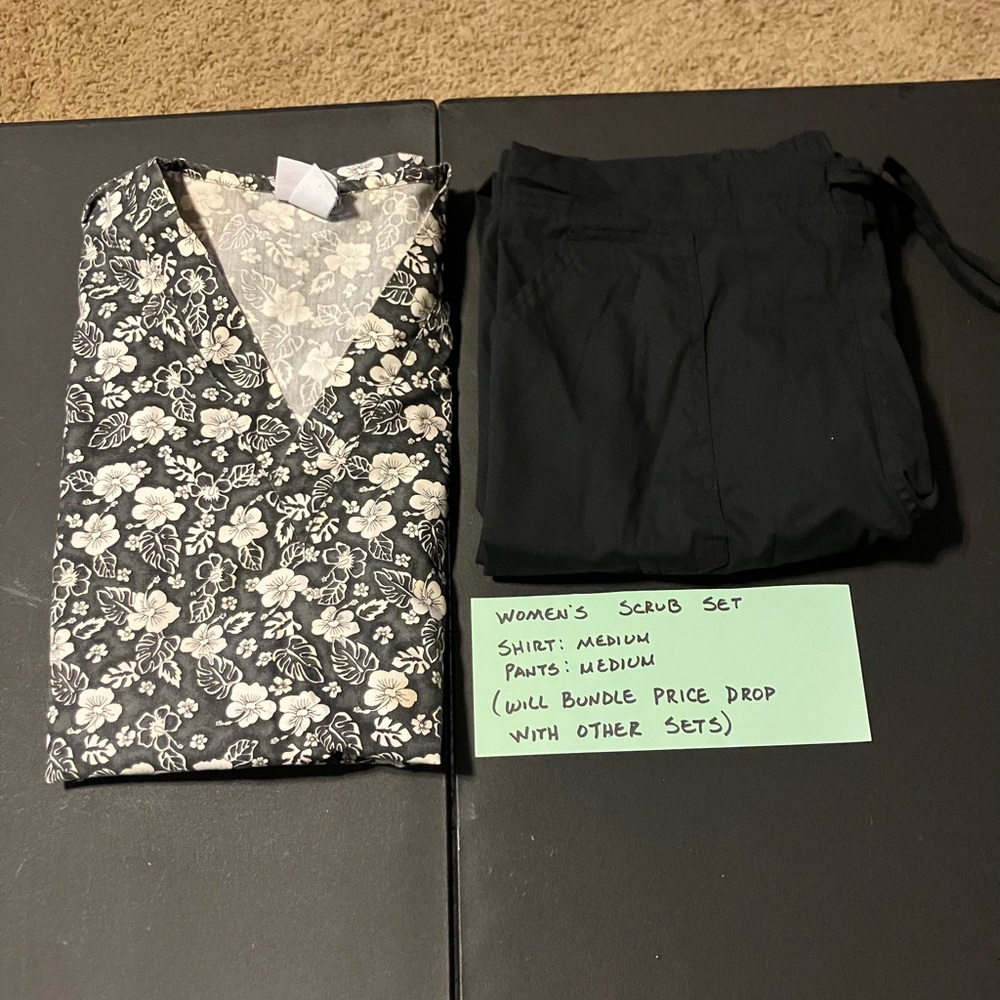 Set of women’s scrubs